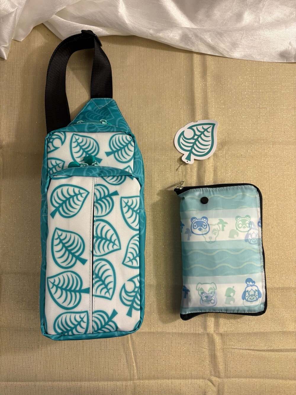 Culturefly Animal Crossing New Horizons Sling Bag and Drawstring Backpack Set